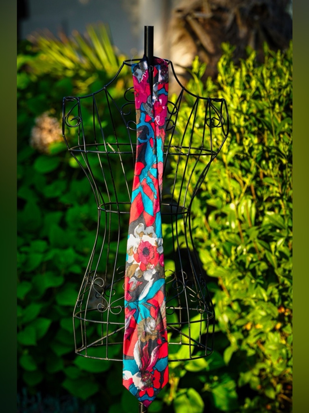 Rafaells di Angels 100% Pure Silk Tie | Bold Abstract Floral | NIP